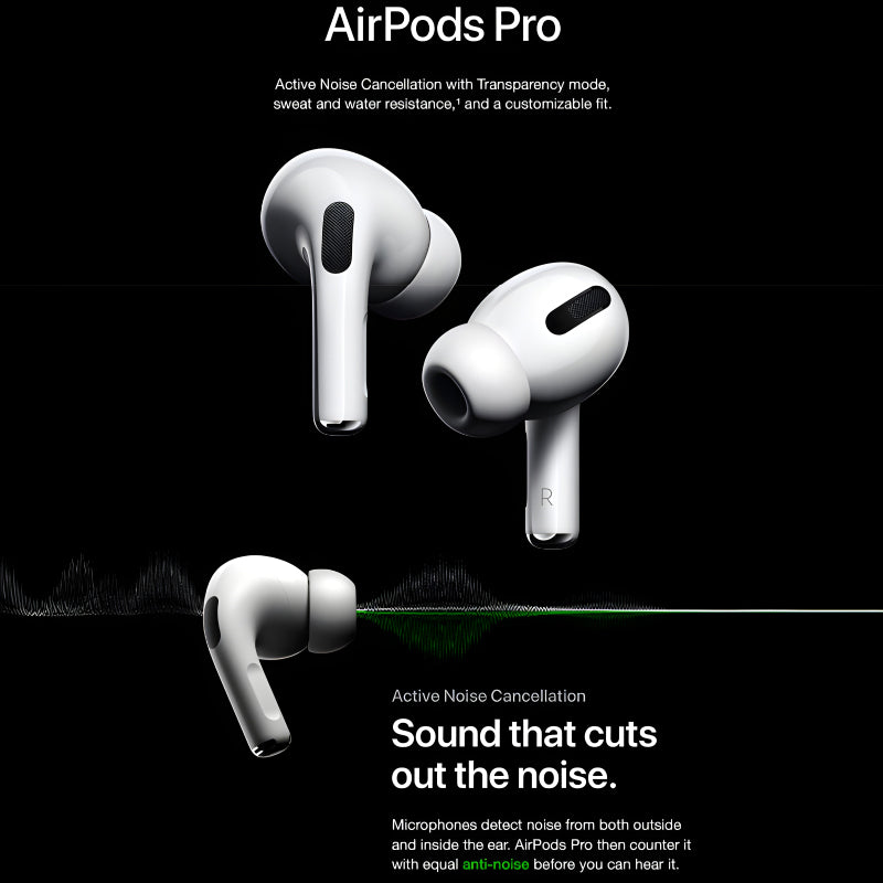 AAA Quality Airpods Pro A2083 A2084 A2190 With Megasafe Wireless Charging Case