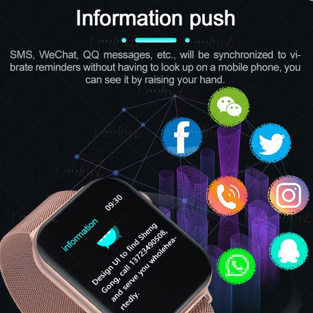 FK68 Smart Watch Bluetooth Call Full Touch HD Color Screen Remote Capture Heart Rate Blood Pressure Sleep Monitoring Watch