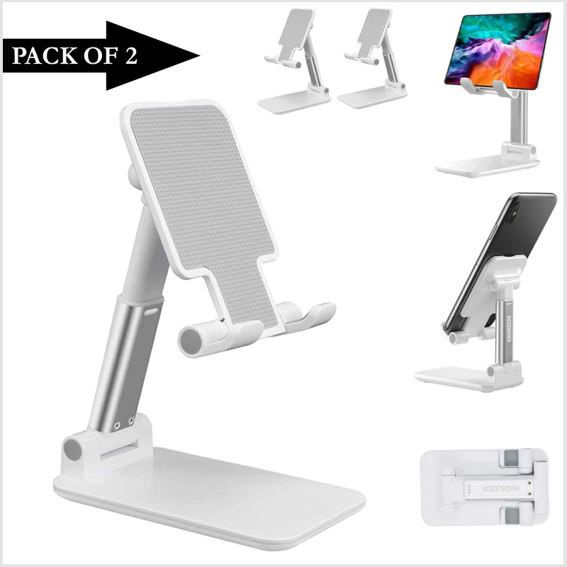 Pack Of 2 Portable Desktop Folding Lifting Bracket Mobile Phone Stand Desk Mounts For Phones