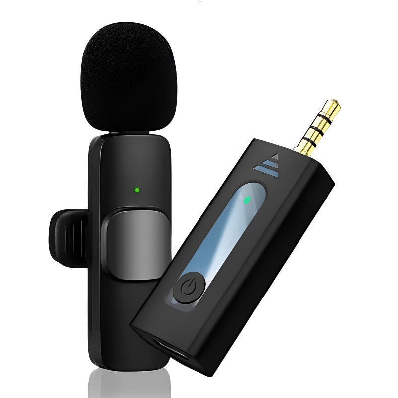 K35 High Quality Wireless Dual Microphone For Mobile Phone And Camera