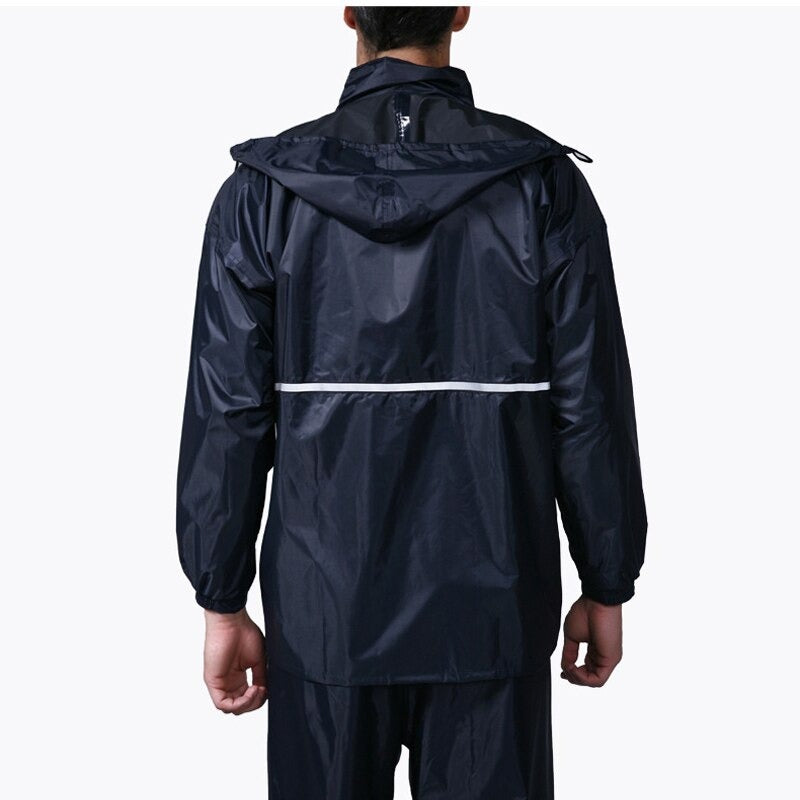 Outdoor Waterproof Motorcycle Rainwear Travel Raincoat with Pants for Men