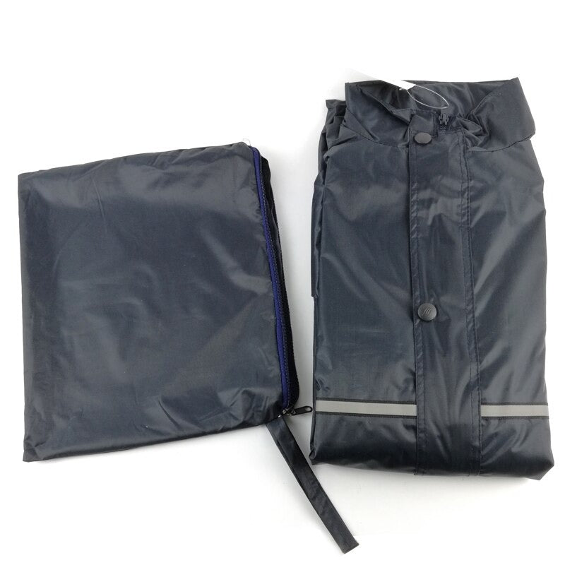 Outdoor Waterproof Motorcycle Rainwear Travel Raincoat with Pants for Men