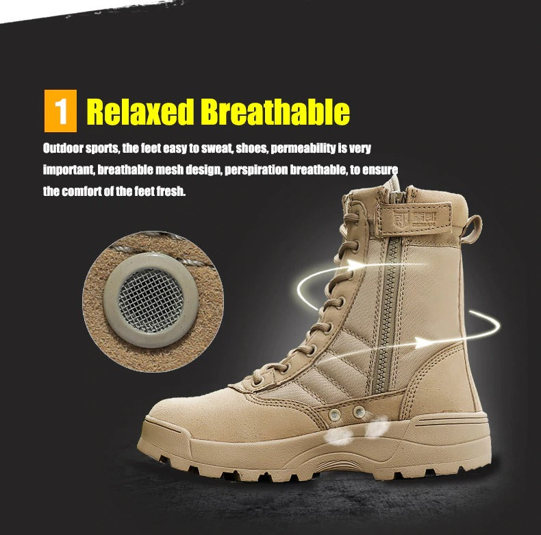 Long Outdoor Boots Breathable Desert Hiking DMS