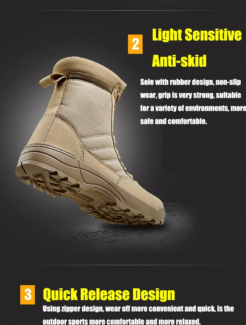 Long Outdoor Boots Breathable Desert Hiking DMS